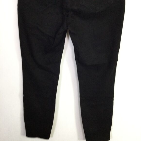 L'AGENCE Womens Margot Skinny Jeans Denim Mid Rise Zipper Details Black Size 27 - Picture 15 of 16